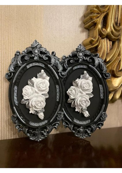 Çiçekli Dekoratif Masa Duvar Süsü 2li fiyatları
