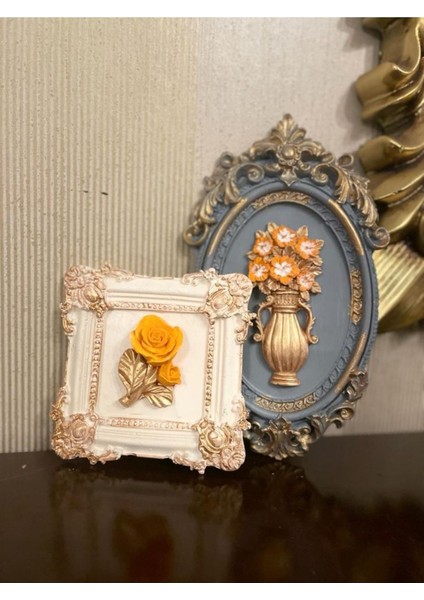 Çiçekli Çerçeve Takımı 2 Li