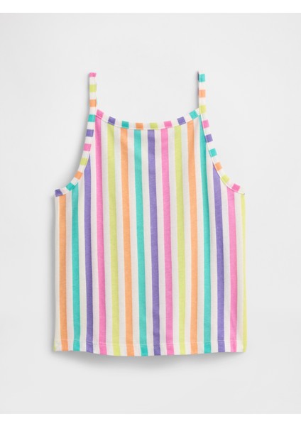 Kız Bebek Çok Renkli Askılı Fitilli Atlet modelleri