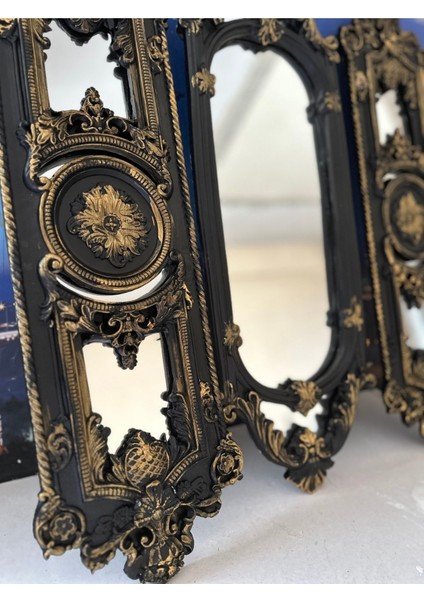 Modern Şık Tasarım Uzun Ayna 3lü Set Siyah El Yapımı Ayna 70CM fiyatları