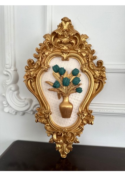 Lale Tablo 42CM El Yapımı Dekoratif Duvar Tablosu