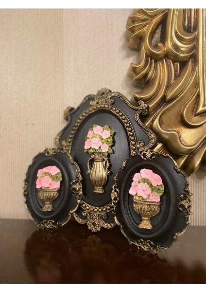 Çiçekli Çerçeve Takımı 3 Lü modelleri