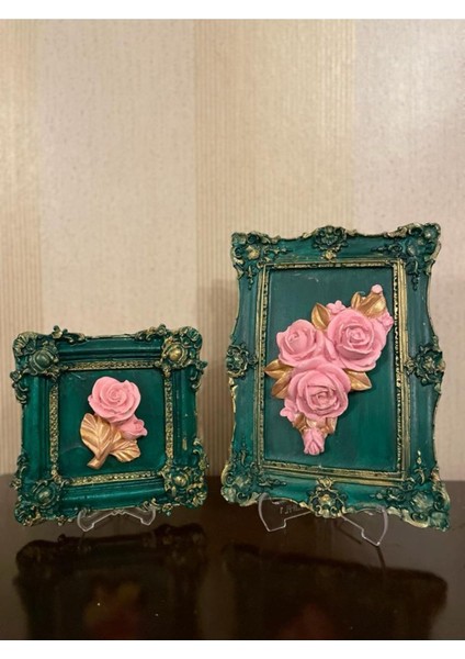 Kare Dekoratif Masa Süsü , Duvar Aksesuar 2 Li Set fırsatları