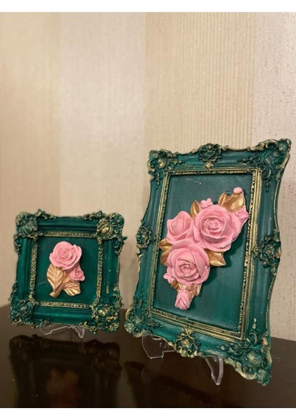 Kare Dekoratif Masa Süsü , Duvar Aksesuar 2 Li Set indirimleri