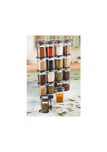 Beyaz Etiketli 18LI Luna Kaşıklı Baharatlık