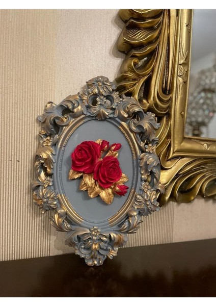 Duvar Tablosu Gül Detaylı Özel Yapım