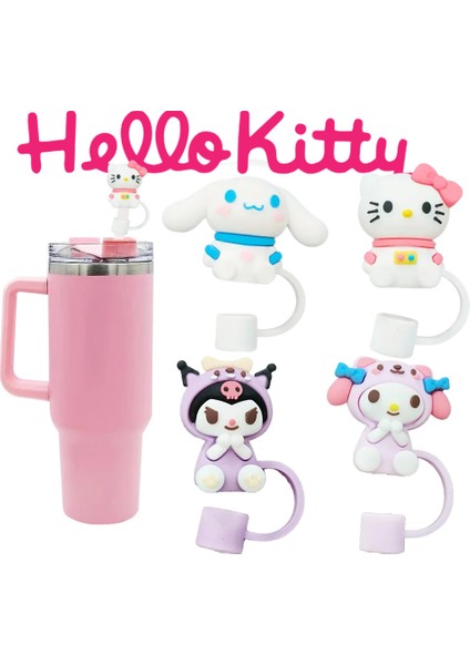 Sanrio Kuromi My Melody Cinnamoroll Pipet Tıpası Quencher Pipet Tıpası Kuromi Pipet Tıpası