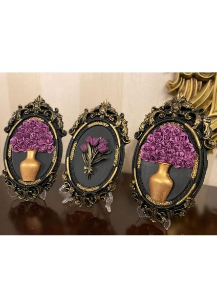 Siyah 3 Lü Dekoratif Duvar Askısı , Masa Süsü fiyatları