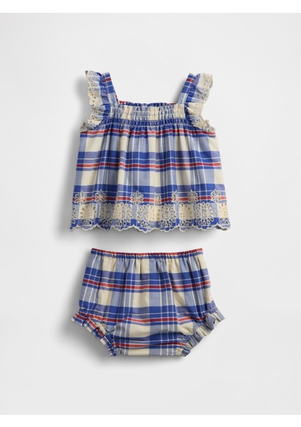 Bebek Çok Renkli Baby Poplin Gözleme Kenar Outfit Set modelleri