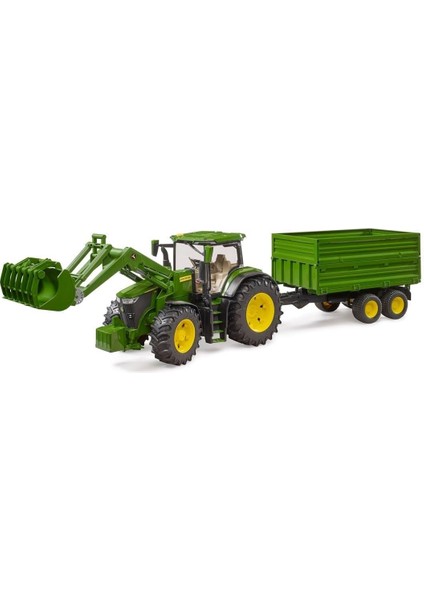 Jhon Deere Kepçeli Traktör ve Römork 03155