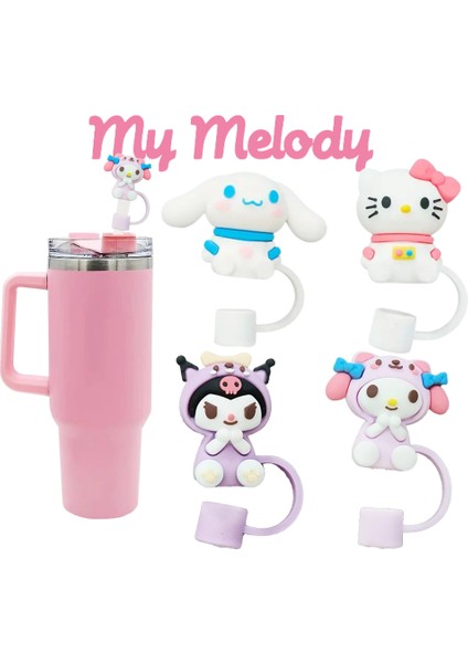 Sanrio Kuromi My Melody Cinnamoroll Pipet Tıpası Quencher Pipet Tıpası Kuromi Pipet Tıpası