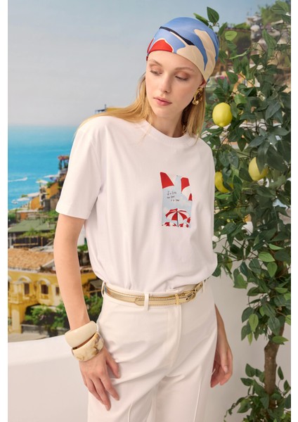 Baskılı Basic Tişört Summer fiyatları