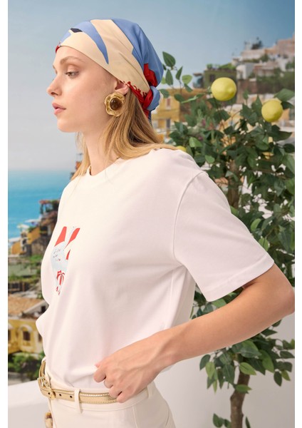 Baskılı Basic Tişört Summer modelleri