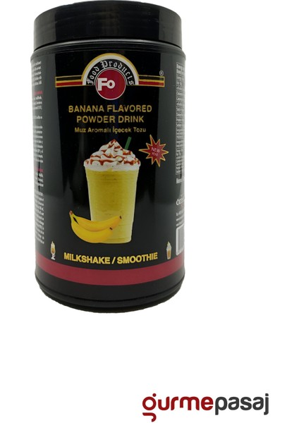 Muz Aromalı Milkshake Içecek Tozu 1 kg x 6 Adet