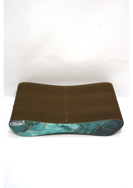 Kedi Tırmalama Kanepesi Karton Kedi Tırmalama Yatay Tırmalama- Small (43X24X8,5 Cm)- 3D Zümrüt Desen fırsatları