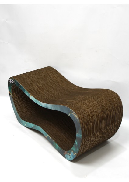 Kedi Tırmalama Kanepesi Karton Kedi Tırmalama Yatay Tırmalama- Large (59X24X26 Cm)- 3D Zümrüt Desen modelleri