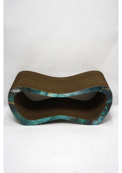 Kedi Tırmalama Kanepesi Karton Kedi Tırmalama Yatay Tırmalama- Large (59X24X26 Cm)- 3D Zümrüt Desen fırsatları