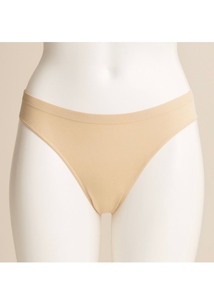 Yüksek Bel Dikişsiz Pamuklu Külot Bikini - 3 Renk Seçeneği modelleri