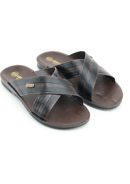 Erkek Yazlık Pu Taban Suni Deri Rahat Taban Ev Bahçe Günlük Terlik modelleri