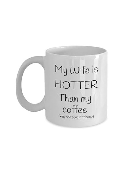 Print Dore Kocama Hediye Karım Kahve Kupamdan Daha Sicak, Hediye Kahve Kupa,ıngilizce Kupa