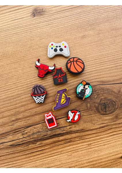 Crocs Jibbitz Terlik Süsü Basketbol Figürleri,youtube ,kahve 9 Lu Set fiyatları