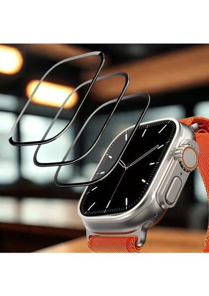 3 Adet Apple Watch Ultra 49MM 9h Nano Cam Ekran Koruyucu Akıllı Saat Ekran Koruyucu