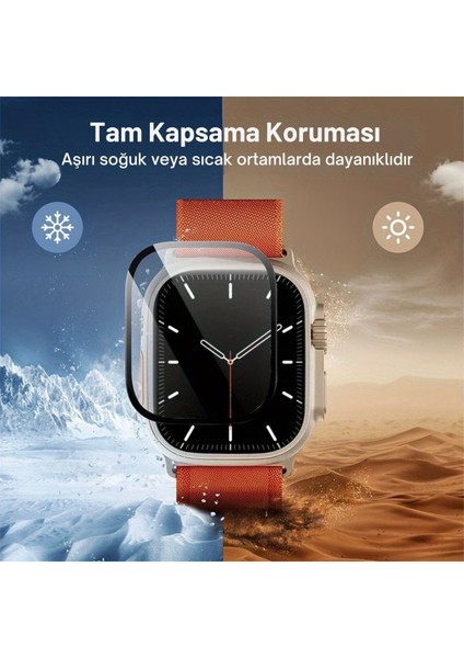 3 Adet Apple Watch Ultra 49MM 9h Nano Cam Ekran Koruyucu Akıllı Saat Ekran Koruyucu