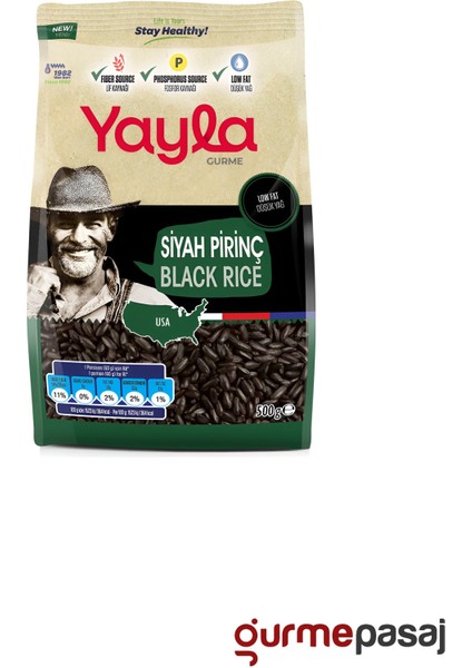 Gurme Siyah Pirinç 500 G x 8 Adet (Koli)