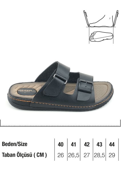 Yazlık Erkek Suni Deri Iki Toka Ayarlanabilir Rahat Taban Günlük Terlik fiyatları
