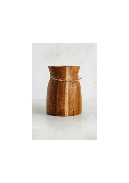 Akasya Ahşap Kaşıklık, Mutfak Düzenleyici Organizer, 10 x 12.7 Cm, Kahverengi