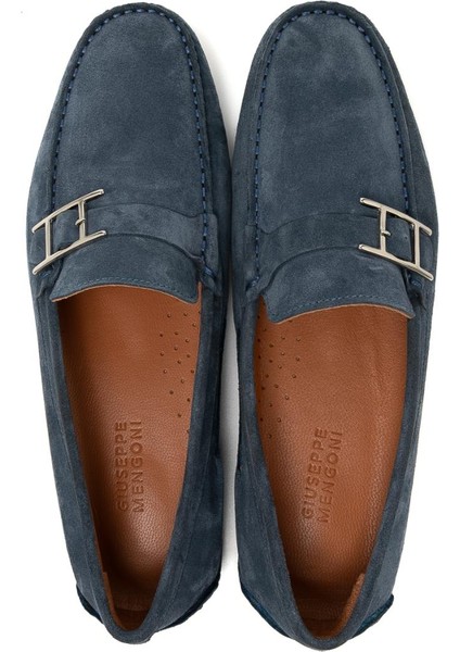 Erkek Oxford ( Klasik) MO-7574A044-7574 Giuseppe Mengoni Indigo Süet
