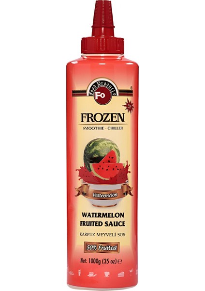 Karpuz Meyveli Sos Frozen Meyvesi Püresi 1000 gr x 6 Adet (Koli)