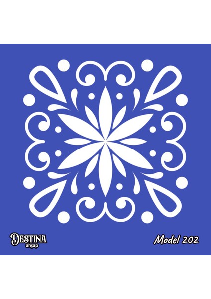 Mandala Boyama Seti- Ahşap Boyama-Model 202-23CM*23CM fiyatları
