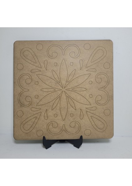 Mandala Boyama Seti- Ahşap Boyama-Model 202-23CM*23CM