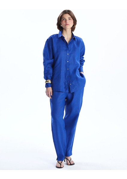 Yeni Sezon Oversize Keten Kadin Gomlek - S5JV61Z8 fiyatları
