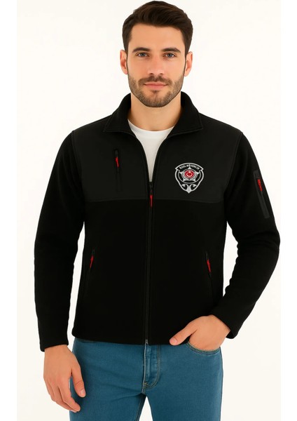 Güvenlik Polar Erkek | Arthur Nakışlı Softshell Uyumlu Polar – Kalın, Şık ve Dayanıklı