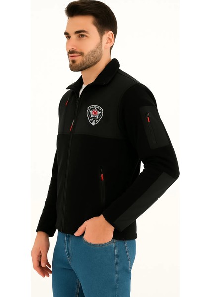 Güvenlik Polar Erkek | Arthur Nakışlı Softshell Uyumlu Polar – Kalın, Şık ve Dayanıklı