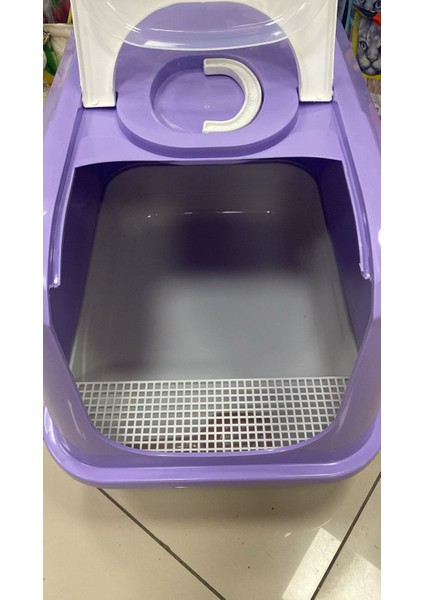 Volmin Petshop Kedi Tuvaleti Elekli Basamağı Xxl Tuvalet Için