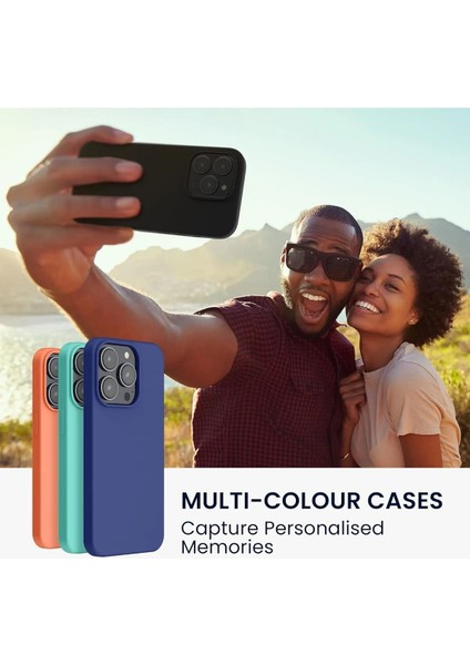 Yüksek Kaliteli iPhone 13 Pro Uyumlu Kılıf Silikon Renkli Mat Lekelere Dayanıklı Kaymaz