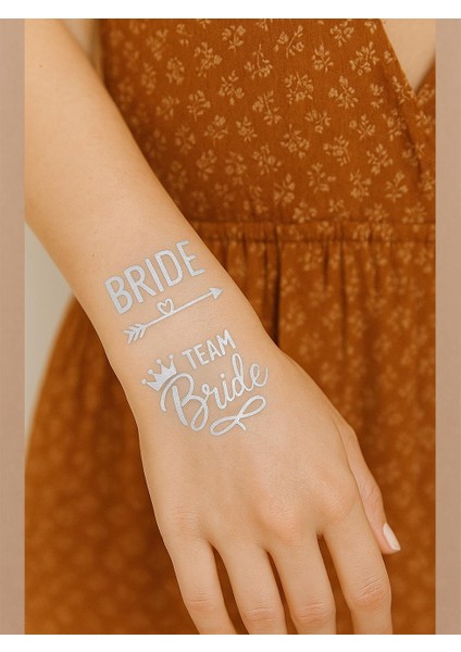 Bride To Be Karışık Dövme Bekarlığa Veda Partisi Dövme Seti Gümüş