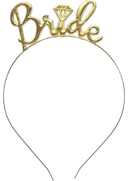 Bride Taç Bekarlığa Veda Parti Tacı Metal Gold modelleri
