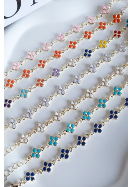 Kadın Bileklik Geçme Zincir Çiçek Detay Bileklik indirimleri