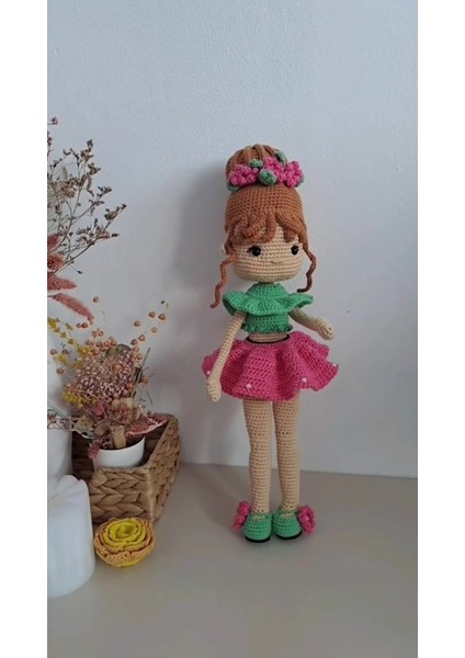 Elite Amigurumi Örgü Oyuncak Mercan Bebek 45 cm Hareketli 1 Adet fiyatları
