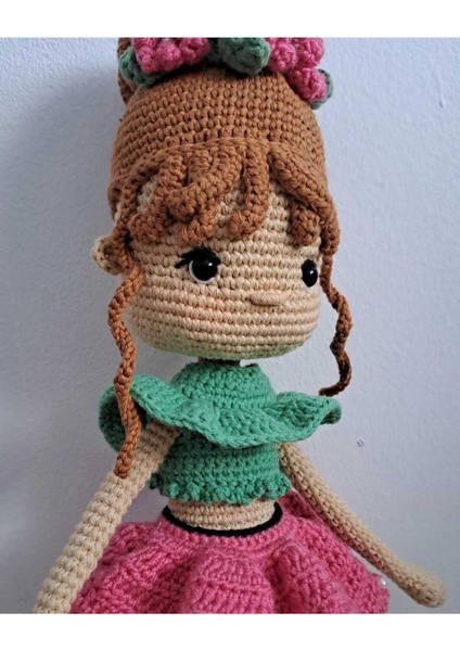 Elite Amigurumi Örgü Oyuncak Mercan Bebek 45 cm Hareketli 1 Adet modelleri