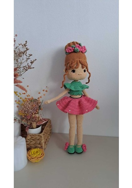 Elite Amigurumi Örgü Oyuncak Mercan Bebek 45 cm Hareketli 1 Adet indirimleri