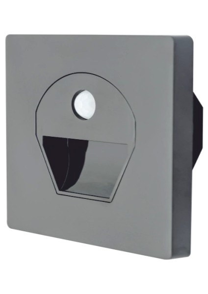 Noas YL69 1522 1W Füme Kasa Sensörlü Koridor Aydınlatması 3200K Gün Işığı