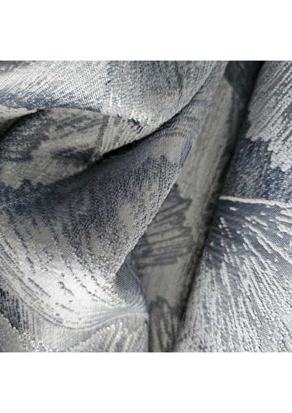 Pikelik Mavi Yaprak Desen Şönil Kumaş fiyatları