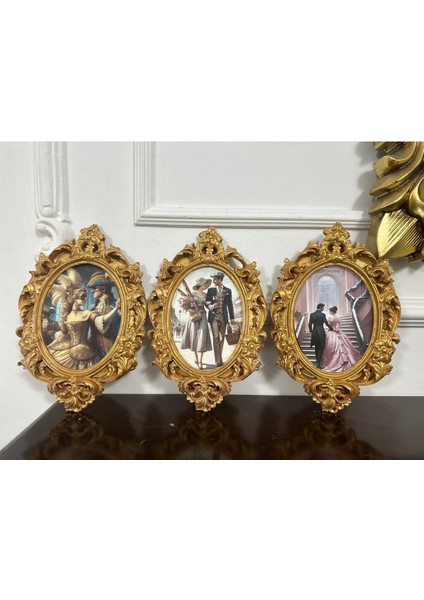 Vintage Tarzı El Yapımı Tablo 3lü Set 26CM fiyatları