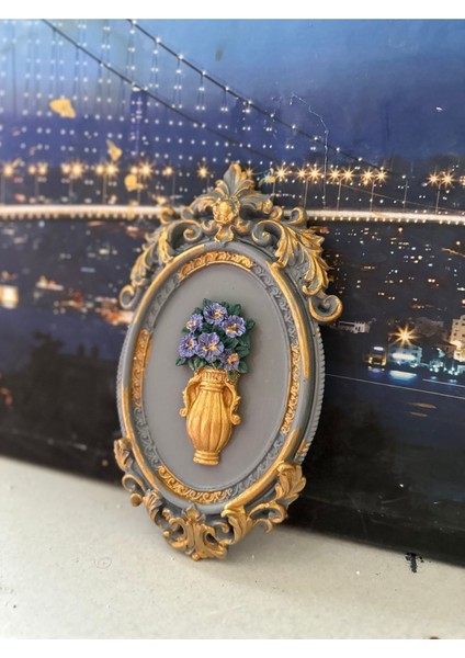 Dekoratif El Yapımı Masa Duvar Tablo 22CM