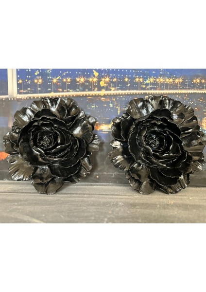 Duvar Lotus Siyah 2li Set 21CM